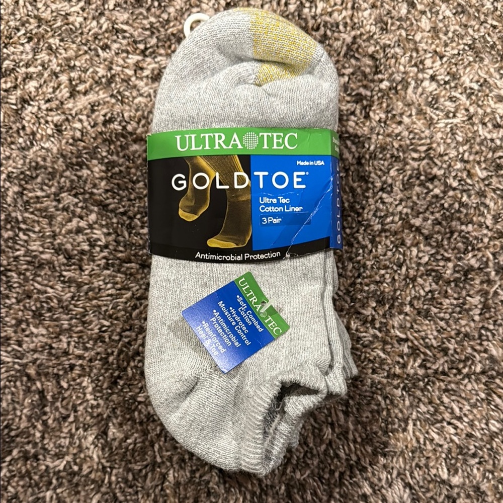 Gold Toe Ultra Tec Gray Socks